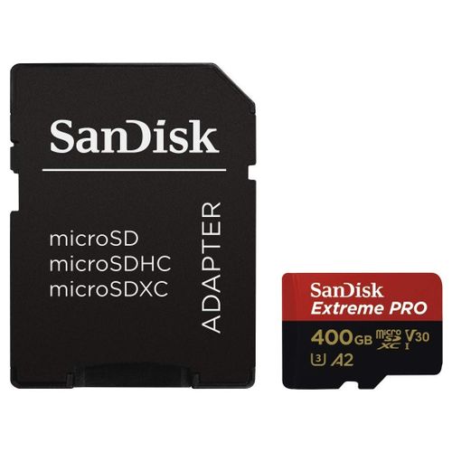 SanDisk Extreme Pro microSDXC 400GB + SD adapter + Rescue Pro Deluxe 170MB/s A2 C10 V30 UHS-I U3 slika 4