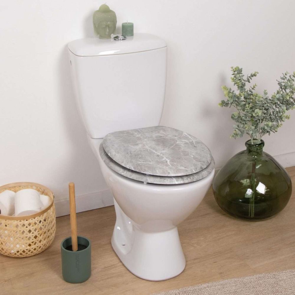 Tendance wc daska mdf sa inox okovima, marbre slika 4