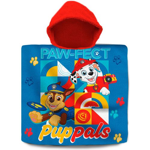 Paw Patrol cotton poncho towel slika 1