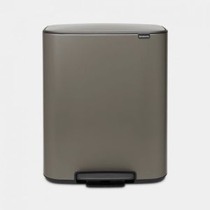 Brabantia koš za otpad s pedalom, platinasti, 211546