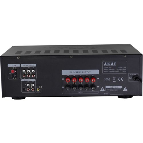 AKAI pojačalo, 5.1, 300W, FM, BT, SD, USB, WDF, daljinski, crni AS110RA-320 slika 3