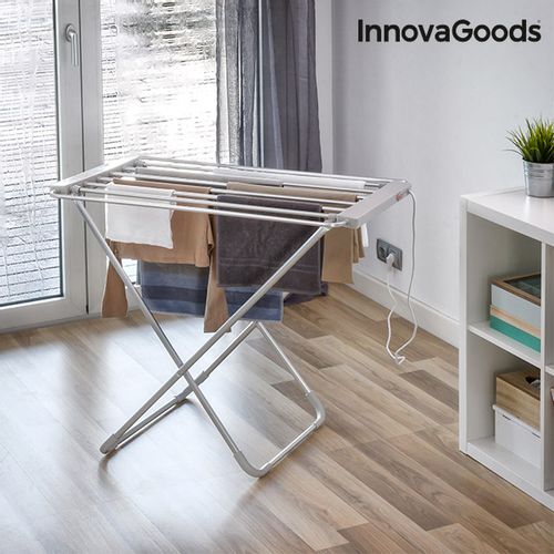 InnovaGoods sklopivi električni stalak za sušenje odjeće 100W Sivi  51x110x4cm slika 2