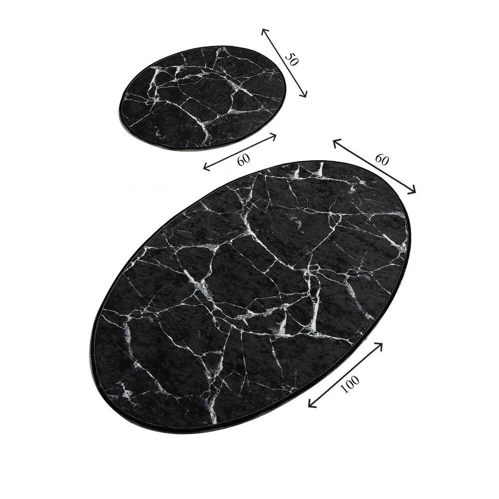 Set prostirki za kupatilo (2 komada) Marble Djt, boje: više boja slika 3