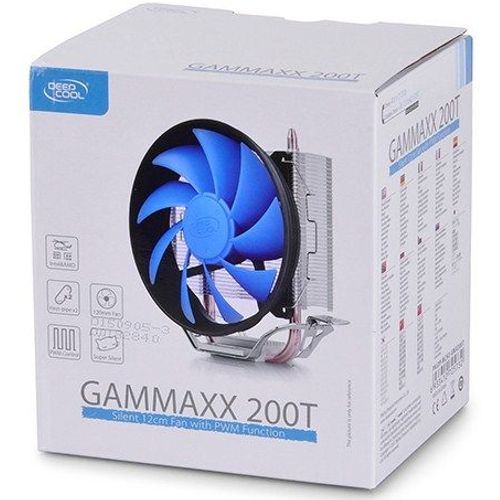DeepCool GAMMAXX200T UNI kuler 100W 120mm.PWM Fan 900~1600rpm 54CFM 18~26dBa 1156/775/K8/AM4 2xpipes slika 4