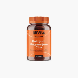BIVITS KALCIJUM, MAGNEZIJUM, CINK ACTIVA 60TBL