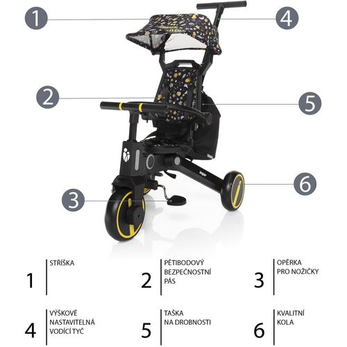 Zopa tricikl Nova 2, Cosmic Black slika 6