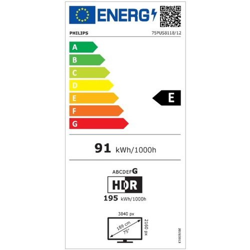 Philips televizor LED TV 75PUS8118/12, 4K, Smart, Ambilight, Hrom slika 2