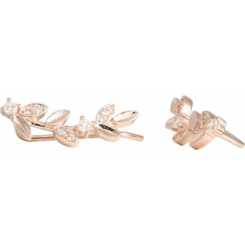 J&B Jewellery 925 Srebrne minđuše koje prate liniju uha sa Roze pozlatom 017- Rose gold slika 1
