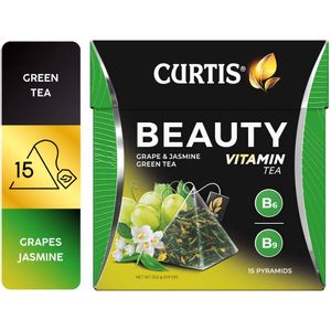 CURTIS Beauty Tea - Zeleni čaj sa laticama jasmina i komadićima grožđa 15x1,7g 111111