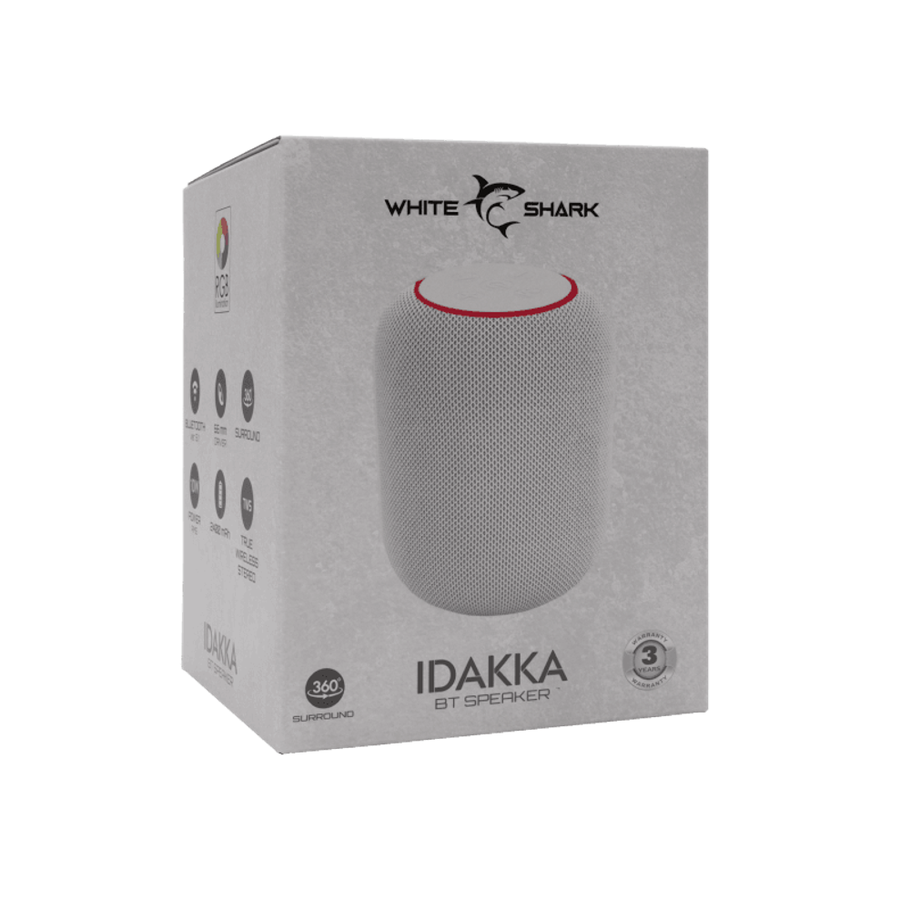 WHITE SHARK Bluetooth zvučnik GBT-619 IDAKKA, bijeli slika 6