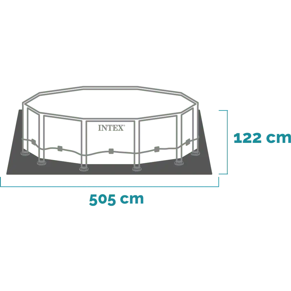 Intex montažni bazen 488x122 cm Ultra XTR Frame, tamno siva - 26326NP slika 11