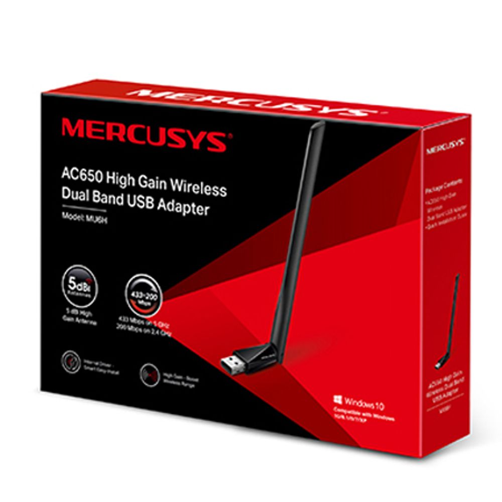 Mercusys MU6H High Gain Wireless Dual Band USB Adapter slika 3