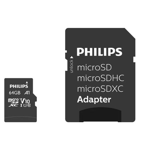 Philips Micro SDXC kartica 64GB Class 10 + SD adapter slika 1