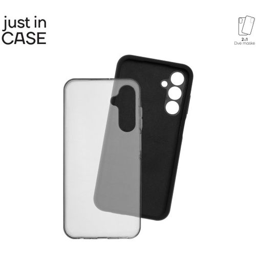 2u1 Extra case MIX paket maski za telefon Samsung Galaxy A25 CRNI slika 2