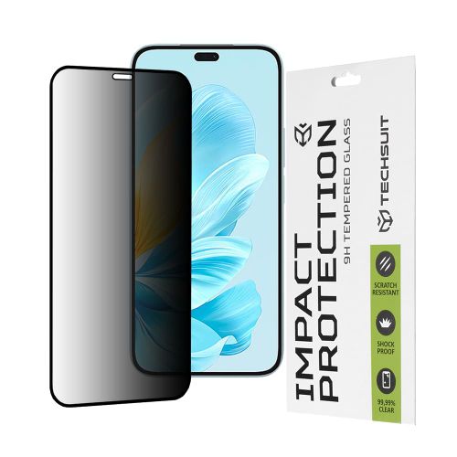 Techsuit - 111D Privacy Full Glue kaljeno staklo za Honor 200 Lite - crno slika 1