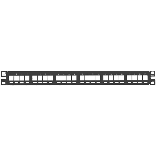 Panduit NKPP24FMY NetKey® UTP Patch panel modulani 24-port 1U prazan, crni slika 2