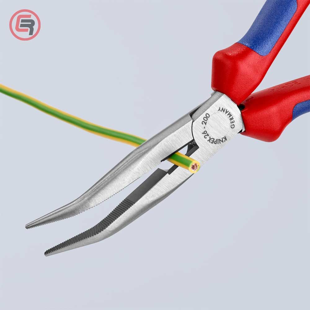 Knipex Kliješta Poluokrugla Špicasta Kriva 200mm – 26 22 200 slika 3