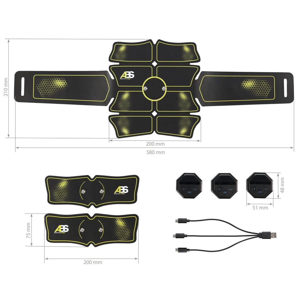 Abs master pro super elektrostimulator mišića hms slika 6