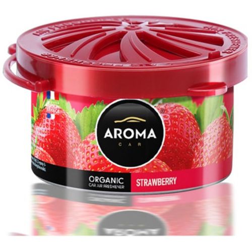 Miris za auto limenka Aroma Organic 40g - Strawberry slika 1