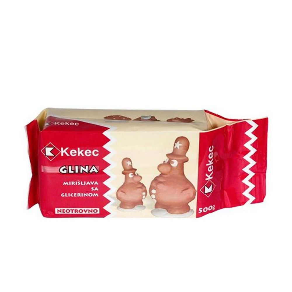 Kekec Glina, masa za oblikovanje, bijela 500g slika 1