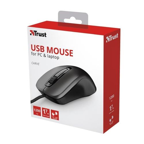 Trust CARVE WIRED MOUSE (23733) slika 3