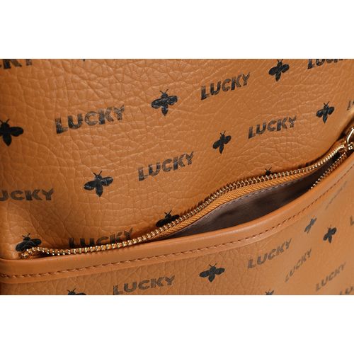 Lucky Bees Ženski ruksak AURORA smeđi, 920 - Mustard slika 13