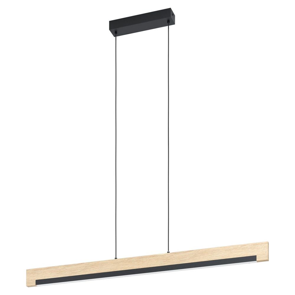 Eglo Camacho Visilica sa LED Osvjetljenjem, 25,5W, D-1100, Drvo/Crna slika 1