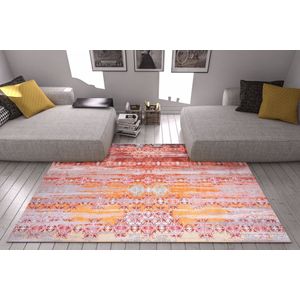 Višebojni Hodnički Tepih Fusion Chenille - Crveni AL 172 (75 x 150 cm)