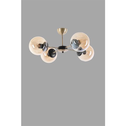 Venüs 4 Lü Bal Camlı Avize Copper Chandelier slika 3