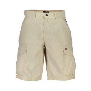 NAPAPIJRI MEN'S BEIGE BERMUDA PANTS