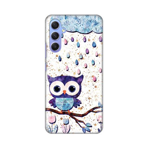 Torbica Silikonska Print Skin za Samsung A346B Galaxy A34 5G Owl slika 1