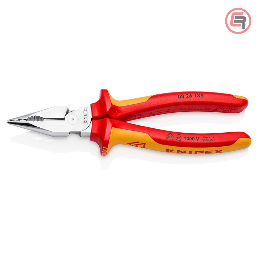 Knipex Kliješta Kombinovana Špicasta 185 mm / 1000V - 08 26 185 slika 1