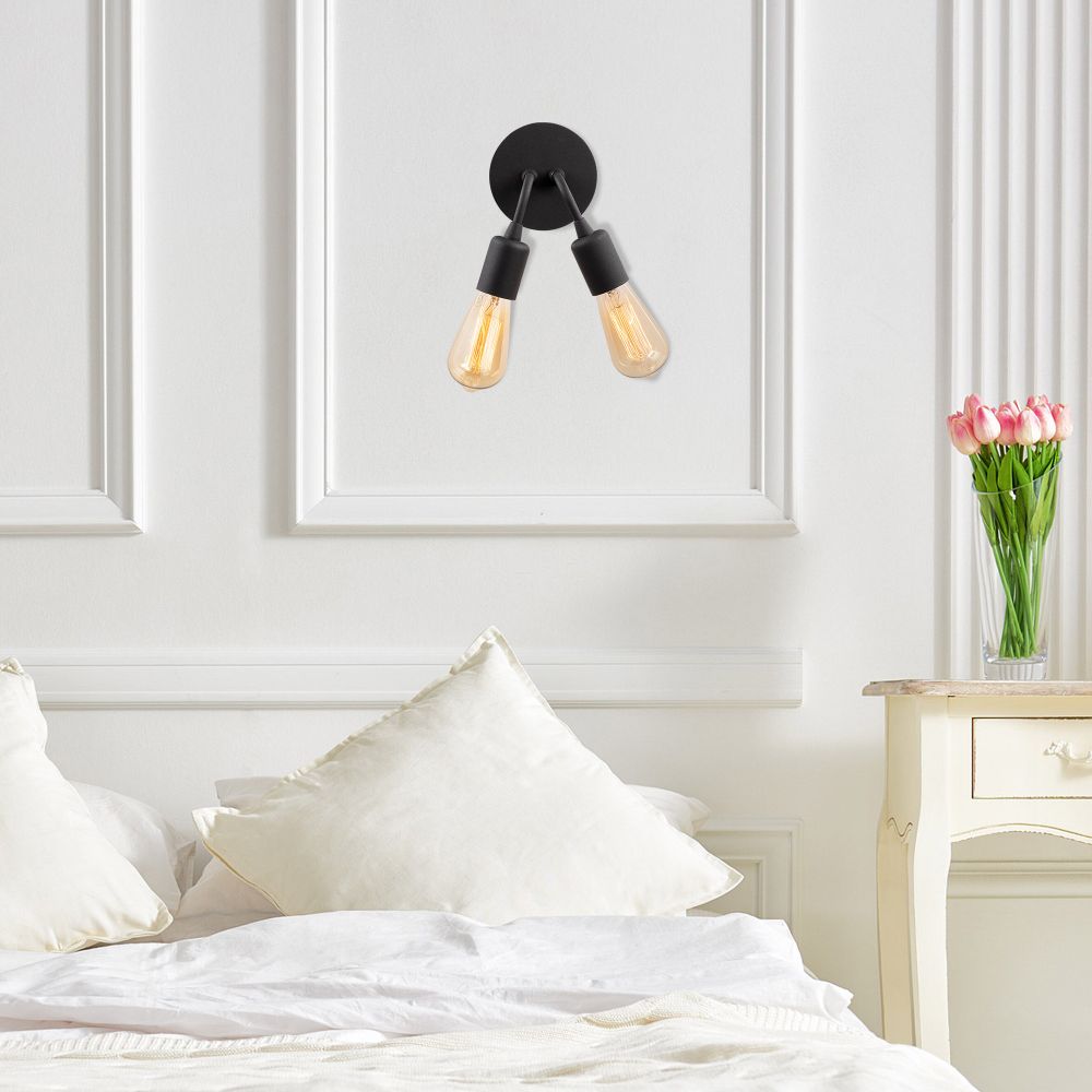 Harput - N-1328 Crna Zidna Lampa slika 1