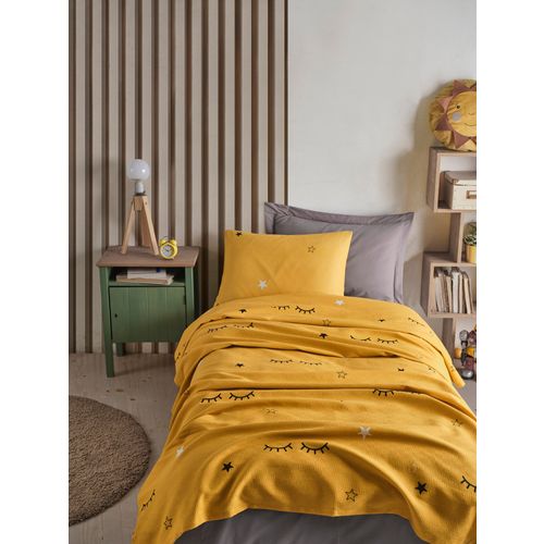 Dide - Yellow Yellow
Black Single Pique & Pillowcase Set slika 1