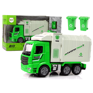 Kamion za odvoz smeća s 2 kante zeleni