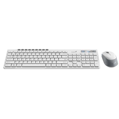 GENIUS SlimStar 8230 Wireless USB US bela tastatura+ miš slika 1