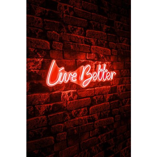 Wallity Zidna LED dekoracija, Live Better - Red slika 3