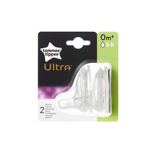 Tommee Tippee 2x cucla Ultra slow 0M slika 1