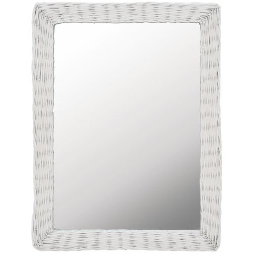 Pleteno ogledalo bijelo 60 x 80 cm slika 16