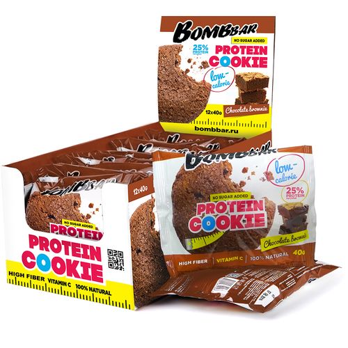 BOMBBAR Nisko-kalorični nepreliveni cookie, čoko brauni 40g slika 1