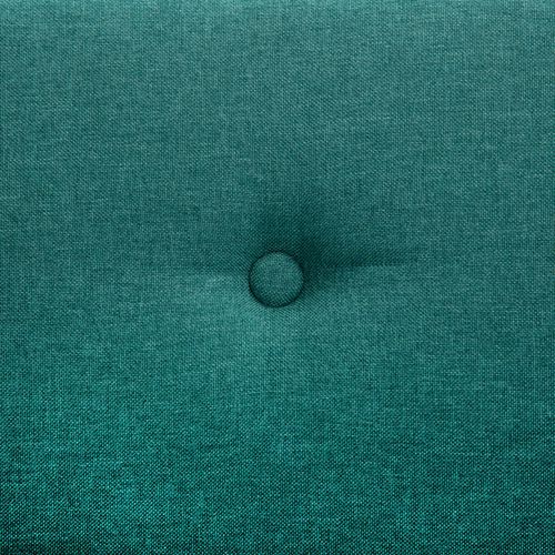 Dvosjed s presvlakom od tkanine 115 x 60 x 67 cm zeleni slika 35