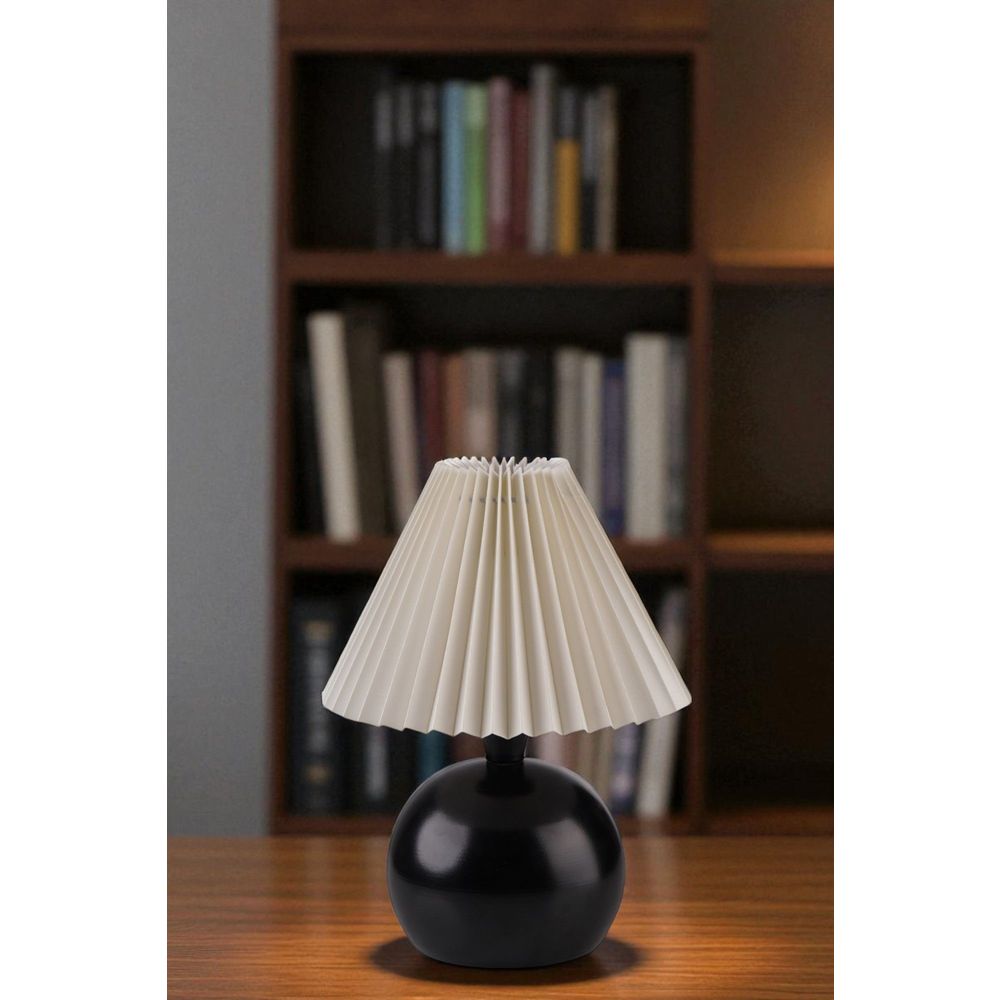 Opviq Stolna lampa 078, krem, crna slika 1