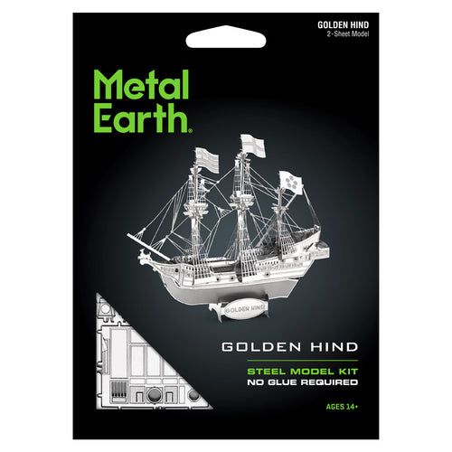 Metal Earth 3D Metalna Maketa - Engleska Galija Golden Hind slika 2