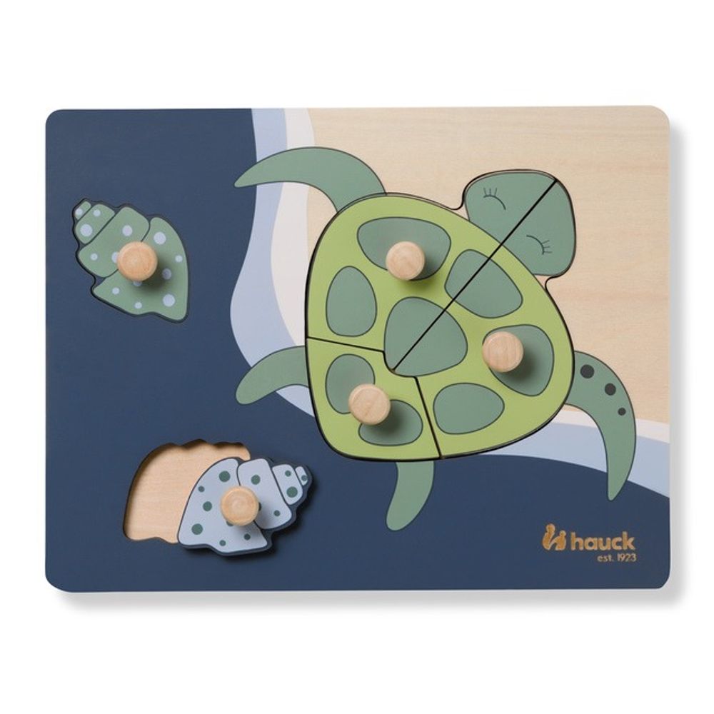 Hauck Drvena slagalica Puzzle N Sort - Kornjača slika 1