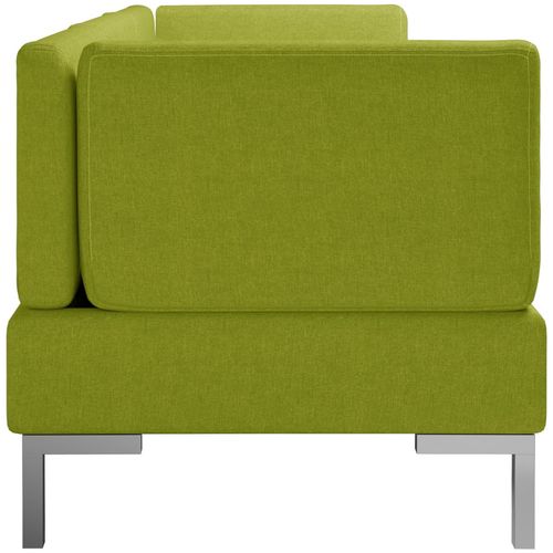 3-dijelni set sofa od tkanine zeleni slika 6