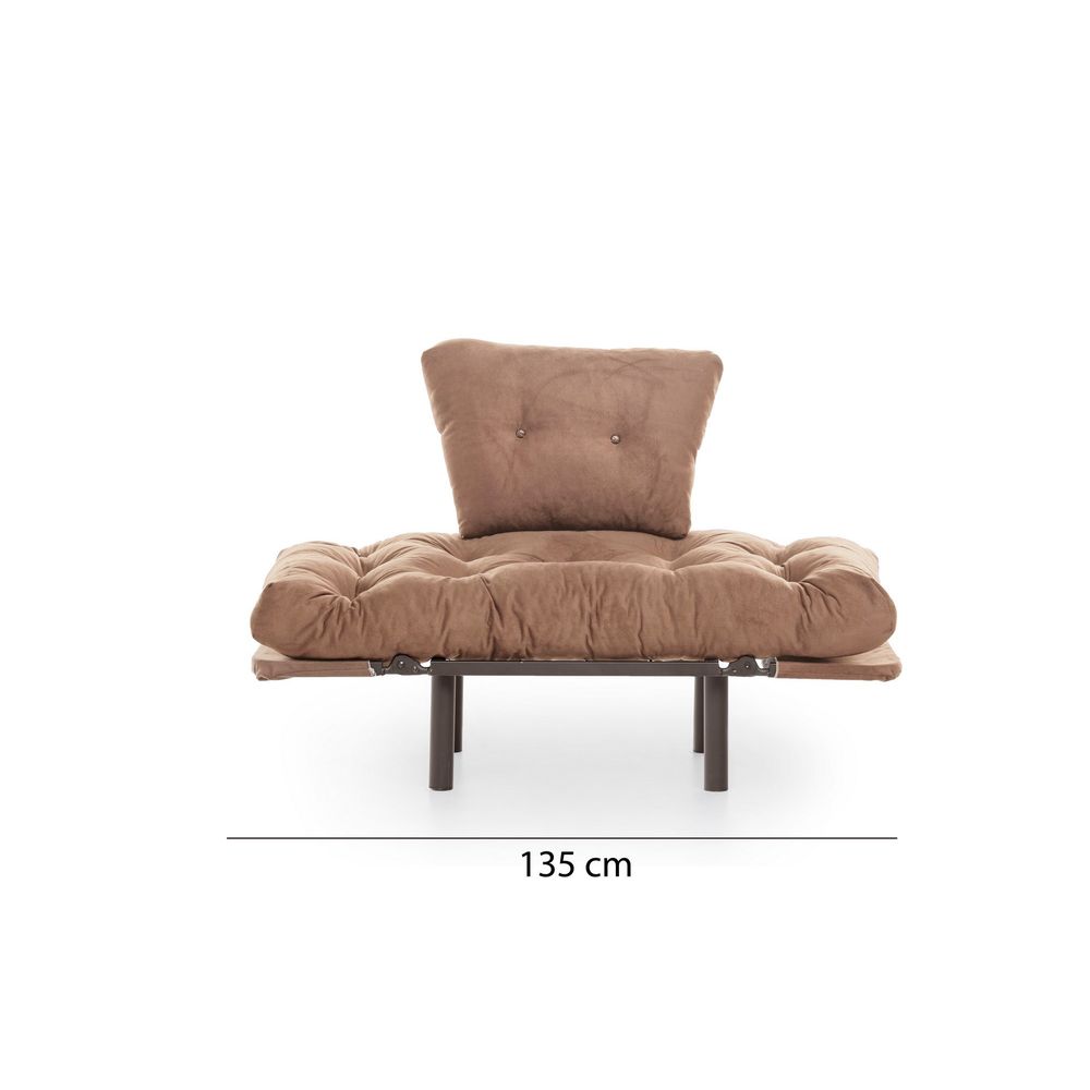 Nitta Single - Svijetlosmeđa Wing Chair slika 13