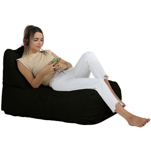 Trendy Comfort Bed Pouf - Black Black Garden Bean Bag slika 5