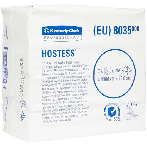 Toalet Papir Složivi Hostess Kimberly-Clark 8035 250/1 slika 1