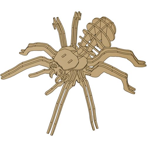 3D drvena slagalica pauk 31 elemenata slika 2