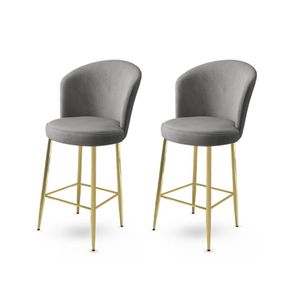 Alte - Grey, Gold Grey
Gold Bar Stool Set (2 Pieces)